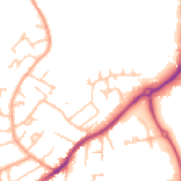 Daytime road noise heatmap for WR14 1AX