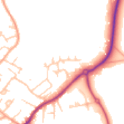 Daytime road noise heatmap for WR14 1AY