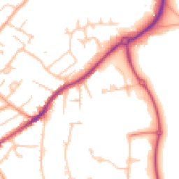 Daytime road noise heatmap for WR14 1BG