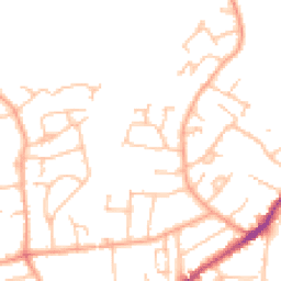 Daytime road noise heatmap for WR14 1DS