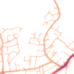 Daytime road noise heatmap for WR14 1DT