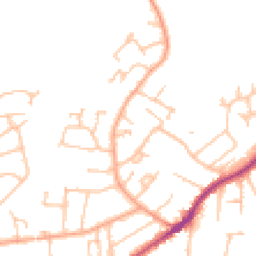 Daytime road noise heatmap for WR14 1DW