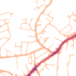 Daytime road noise heatmap for WR14 1DX