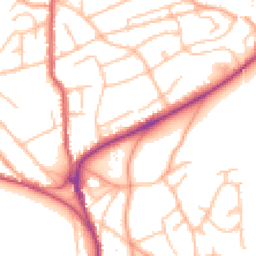 Daytime road noise heatmap for WR14 1ET