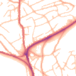 Daytime road noise heatmap for WR14 1GE