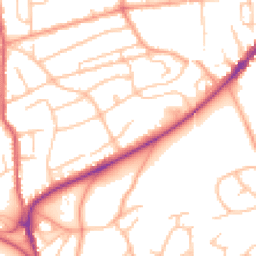 Daytime road noise heatmap for WR14 1HN