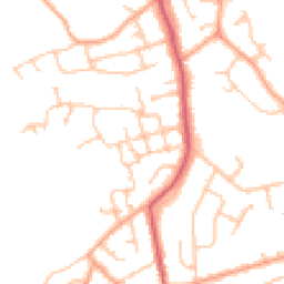 Daytime road noise heatmap for WR14 1JH