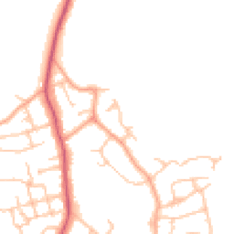 Daytime road noise heatmap for WR14 1LR