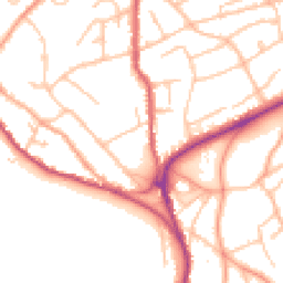 Daytime road noise heatmap for WR14 1PD