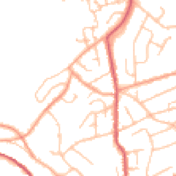 Daytime road noise heatmap for WR14 1PN