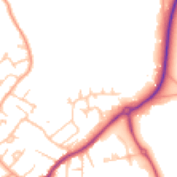Daytime road noise heatmap for WR14 1YA