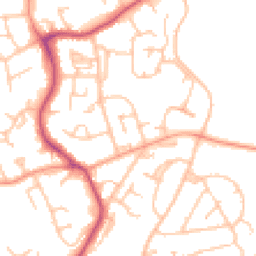 Daytime road noise heatmap for WR14 2QD