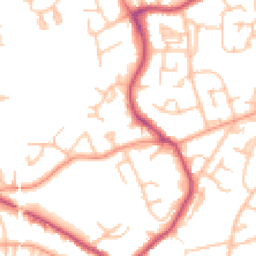 Daytime road noise heatmap for WR14 2RA