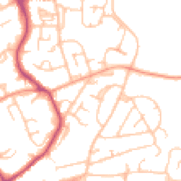 Daytime road noise heatmap for WR14 2RL