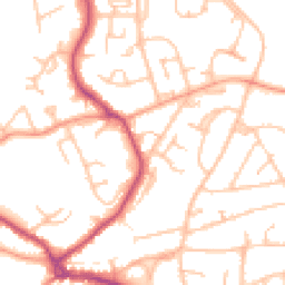 Daytime road noise heatmap for WR14 2RN
