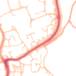 Daytime road noise heatmap for WR14 2UT