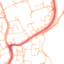 Daytime road noise heatmap for WR14 2UW