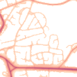 Daytime road noise heatmap for WR14 2UZ