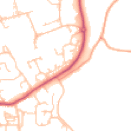 Daytime road noise heatmap for WR14 2WF