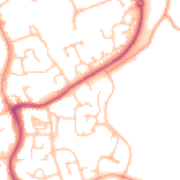 Daytime road noise heatmap for WR14 2WL