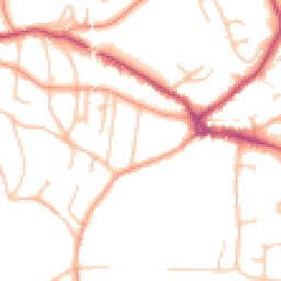 Daytime road noise heatmap for WR14 3BH