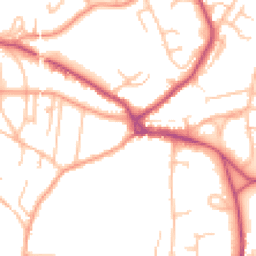 Daytime road noise heatmap for WR14 3BY