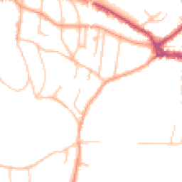 Daytime road noise heatmap for WR14 3EU