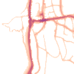 Daytime road noise heatmap for WR14 3HG
