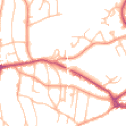 Daytime road noise heatmap for WR14 3LN