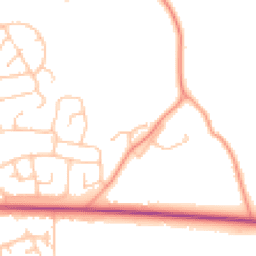 Daytime road noise heatmap for WR14 3RZ