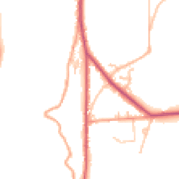Daytime road noise heatmap for WR14 4HE