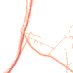 Daytime road noise heatmap for WR14 4HG