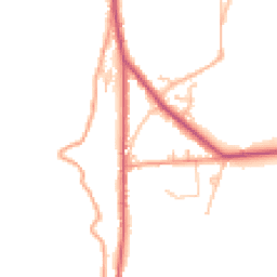 Daytime road noise heatmap for WR14 4HS