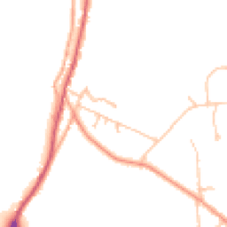 Daytime road noise heatmap for WR14 4HW
