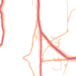 Daytime road noise heatmap for WR14 4JJ
