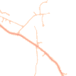 Daytime road noise heatmap for WR14 4JY