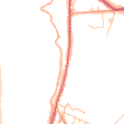 Daytime road noise heatmap for WR14 4LF
