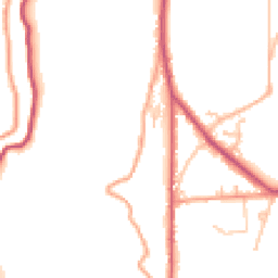Daytime road noise heatmap for WR14 4LH