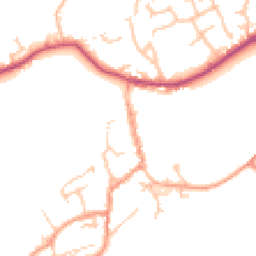 Daytime road noise heatmap for WR15 8AE