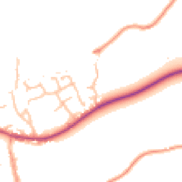 Daytime road noise heatmap for WR15 8AG