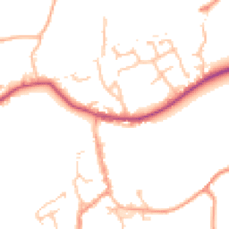 Daytime road noise heatmap for WR15 8AS