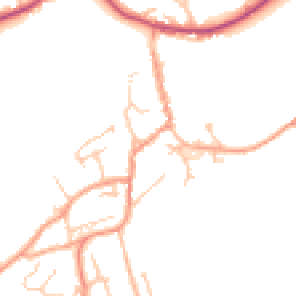 Daytime road noise heatmap for WR15 8BJ