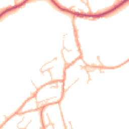 Daytime road noise heatmap for WR15 8BL