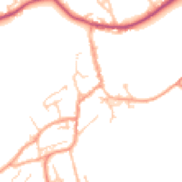 Daytime road noise heatmap for WR15 8BQ
