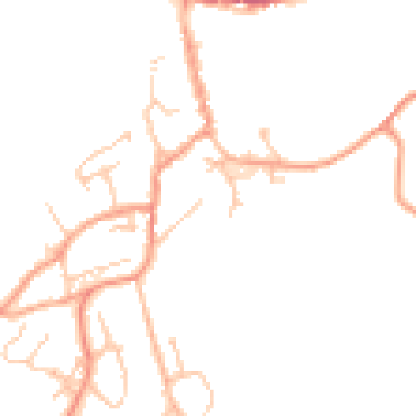 Daytime road noise heatmap for WR15 8ER