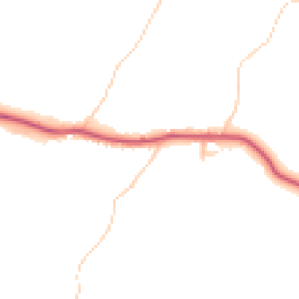 Daytime road noise heatmap for WR15 8JJ
