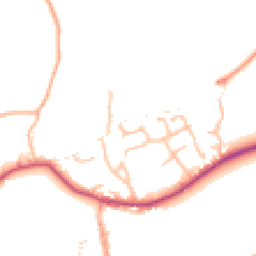 Daytime road noise heatmap for WR15 8ND