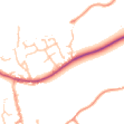 Daytime road noise heatmap for WR15 8PE