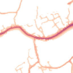 Daytime road noise heatmap for WR15 8QF