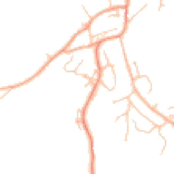 Daytime road noise heatmap for WR15 8TP